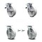 Service Caster 8 Inch Semi Steel Caster Set with Roller Bearings 2 Brakes 2 Swivel Locks SCC SCC-TTL30S820-SSR-2-BSL-2 - alternate 1
